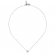 Κολιέ Excite Fashion Jewellery με μονόπετρο  στην αλυσίδα από επιπλατινωμένο  ανοξείδωτο ατσάλι (δεν μαυρίζει) N-68-79-S