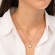 Κομψό κολιέ Excite Fashion Jewellery με nude πέτρα  και αλυσίδα με μικρά στρογγυλά μεταλλικά στοιχεία από επιχρυσωμένο ανοξείδωτο ατσάλι (δεν μαυρίζει) N-75-78-2-G