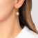 Χειροποίητα επιχρυσωμένα σκουλαρίκια Excite Fashion Jewellery με κρύσταλλα Swarovski. S-853-01-25-69