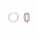 Σκουλαρίκια Excite Fashion Jewellery κρικάκια  με ροζ  ζιργκόν από επιπλατινωμενο ασήμι 925. S-91-ROZ-S-89
