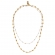 Κολιέ Excite Fashion Jewellery δίσειρο από πολύχρωμο ροζάριο και επιχρυσωμένη ατσάλινη αλυσίδα. K-1153-01-70-79