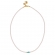 Κολιε Excite fashion jewellery με πέρλες και οβάλ γαλάζιο ματάκι από φίλντισι. K-1615-01-07-55