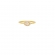 Δαχτυλίδι  Excite Fashion Jewellery, οβάλ , με λευκά  ζιργκόν,  από επιχρυσωμένο ασήμι 925.  D-70-AS-G-5