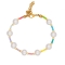 Βραχιόλι της Excite Fashion Jewellery, με πέρλες και πολύχρωμες χάντρες. B-110449-45