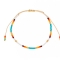Βραχιόλι λεπτό μακραμέ Boho της Excite Fashion Jewellery, με πολύχρωμες χάντρες. B-110496-4