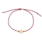 Βραχιόλι Μαρτάκι της Excite fashion jewellery , φτιαγμένο με το παραδοσιακό άσπρο κόκκινο κορδόνι, μεταλλικό στοιχείο λουλουδάκι με λευκό σμάλτο. BMAR-1701-01-17-32