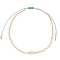 Βραχιόλι ποδιού μακραμέ της Excite Fashion Jewellery με πέρλα και nude χάντρες. BP-110454-45