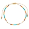 Βραχιόλι ποδιού  της Excite Fashion Jewellery με πολύχρωμες χάντρες από ανοξείδωτο ατσάλι. BP-110463-45