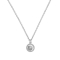 Κολιέ μονόπετρο  από την  Excite Fashion Jewellery με λευκό ζιργκόν από επιπλατινωμένο ασήμι 925.  K-116-AS-S-89