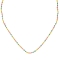 Kολιέ από την Excite fashion jewellery, ροζάριο σμάλτο multi με ατσάλινη ανοξείδωτη επίχρυση αλυσίδα. KE-1800-01-MYLTI-75
