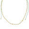 Κολιέ Boho της Excite Fashion Jewellery, με ivory πέτρες, και χρυσές χάντρες. N-110401-115