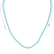 Κολιέ Boho της Excite Fashion Jewellery, με πέρλα και γαλάζιες χάντρες από επιχρυσωμένο ατσάλι. N-110423-6