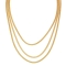 Τριπλή αλυσίδα φίδι από την Excite Fashion Jewellery από επιχρυσωμένο ανοξείδωτο ατσάλι. N-YH1531A-G-7