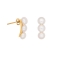 Κομψά σκουλαρίκια από την Excite Fashion Jewellery, με περλίτσες από επιχρυσωμένο ανοξείδωτο ατσάλι (δεν μαυρίζει). E-YH951A-55