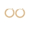 Κρίκοι Excite Fashion Jewellery, από ανοξείδωτο επιχρυσωμένο ατσάλι με χρυσές περλίτσες. S-1731-01-19-55