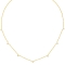 Κολιέ κίτρινο επιχρυσωμένο ασήμι 925, με τριγωνικά μοτίφ στολισμένα με λευκά ζιργκόν, από την Excite Fashion Jewellery. K-14-G-125