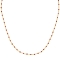 Κολιέ μπορντό ροζάριο από σμάλτο, με επιχρυσωμένη ατσάλινη αλυσίδα, από την Excite Fashion Jewellery. K-1620-01-26-55