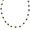 Κολιέ  από επιχρυσωμένο ανοξείδωτο ατσάλι (δεν μαυρίζει), με μαύρες πέτρες, της Excite Fashion Jewellery. K-1724-01-06-85