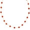 Κολιέ  από επιχρυσωμένο ανοξείδωτο ατσάλι (δεν μαυρίζει), με κεραμιδί πέτρες, της Excite Fashion Jewellery. K-1724-01-35-85