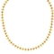 Κολιέ επίχρυσο ανοξείδωτο ατσάλι με πολύχρωμα ματάκια της Excite Fashion Jewellery. N-0434N-G-75