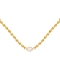 Κολιέ πέρλα με οβάλ χρυσές χάντρες, από επιχρυσωμένο ανοξείδωτο  ατσάλι, της Excite Fashion Jewellery. N-21269-WT-6