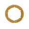 Χειροποίητο φαρδύ βραχιόλι της Excite Fashion Jewellery λαδί με χρυσές λεπτομέρειες  και χρυσές χάντρες  B-1733-01-5-7
