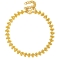 Κομψό βραχιόλι αλυσίδα από επιχρυσωμένο ανοξείδωτο ατσάλι, της Excite Fashion Jewellery. B-1756-01-2-5