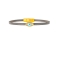 Χειροποίητο δερμάτινο βραχιόλι  με λεπτό γκρί λουράκι, επίχρυσο ματάκι με σμάλτο και glitter, της Excite Fashion Jewellery. BM-1715-01-02-5