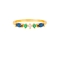 Δαχτυλίδι επιχρυσωμένο ασήμι 925, με  οβάλ  μπλέ και πολύχρωμα  ζιργκόν  της Excite Fashion Jewellery.  D-15-G-2-89