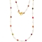 Χειροποίητο μακρύ κολιέ, με πολύχρωμες πέτρες  και πέρλες, από επιχρυσωμένο  ανοξείδωτο ατσάλι (δεν μαυρίζει),  της Excite Fashion Jewellery. K-1759-01-01-105