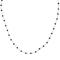 Χειροποίητο κολιέ, με πέρλες και μαύρες πέτρες  από επιπλατινωμένο ανοξείδωτο ατσάλι (δεν μαυρίζει), της Excite Fashion Jewellery. K-1762-03-06-6