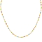 Κολιέ, με πολύχρωμες γυάλινες πέτρες, αλυσίδα από  ανοξείδωτο επιχρυσωμένο ατσάλι (δεν μαυρίζει), της Excite Fashion Jewellery. K-1768-01-05-65