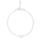 Βραχιόλι επιπλατινωμένο ασήμι 925, καρδιά, από την Excite Fashion Jewellery. B-23-S