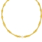 Κολιέ από επιχρυσωμένο ανοξείδωτο ατσάλι, πέρλα και  ασύμμετρες χρυσές μπίλιες, της Excite Fashion Jewellery. N-1338A-G