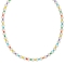Κολιέ από επιχρυσωμένο ανοξείδωτο ατσάλι, με πέρλες και πολύχρωμες χάντρες της Excite Fashion Jewellery.  N-1801A-G-6