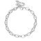 Βραχιόλι ασημί αλυσίδα, σχέδιο Θ  από  ανοξείδωτο ατσάλι της Excite Fashion Jewellery. B-1803-03