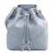 Γυναικεία Τσάντα Ώμου Δερμάτινη TL142360-Μπλε ανοιχτό