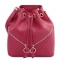 Γυναικεία Τσάντα Ώμου Δερμάτινη TL142360-Ροζ