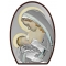 Ασημένια μοντέρνα καθολική εικόνα Παναγία η Γαλακτοτροφούσα MA/E907-3C 15 x 21 cm
