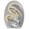 Ασημένια μοντέρνα καθολική εικόνα Παναγία η Γαλακτοτροφούσα MA/E907-3ST-C 15 x 21 cm