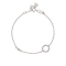Κομψό βραχιόλι Excite Fashion Jewellery με λευκά ζιργκόν απο επιπλατινωμένο ασήμι 925.B-4-S-59