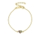 Βραχιόλι καρδιά Excite fashion Jewellery με πολύχρωμα ζιργκόν  από επιχρυσωμένο ασήμι 925. B-9-MYLTI-G-5
