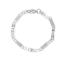 Βραχιόλι Excite Fashion Jewellery αλυσίδα από  ατσάλι  σε ασημί χρώμα. B-1198-03-49