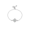 Βραχιόλι ματάκι Excite Fashion Jewellery με τιρκουάζ και λευκά ζιργκόν απο επιχρυσωμένο ασήμι 925 B-26-S-69