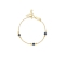 Βραχιόλι Excite Fashion Jewellery με μπλέ ζιργκόν από επιχρυσωμένο ασήμι 925. B-36-MPLE-G-7