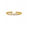 Δαχτυλίδι Excite Fashion Jewellery από επιχρυσωμένο ασήμι 925, στριφτό με λευκά ζιργκόιν.  D-27-AS-G-7