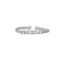 Δαχτυλίδι Excite Fashion Jewellery από επιπλατινωμένο ασήμι 925, στριφτό με λευκά ζιργκόιν. D-27-AS-S-7