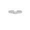 Δαχτυλίδι Excite Fashion Jewellery πλεκτό σχέδιο με λευκό ζιργκόν  από επιπλατινωμένο ασήμι 925. D-37-AS-S-71