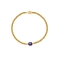 Βραχιόλι Excite Fashion Jewellery από επίχρυσο ατσάλι με μπλέ ματάκι από σμάλτο. B-1634-01-21-55