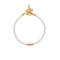 Χειροποίητο βραχιόλι Excite Fashion Jewellery πέρλες με ροζ ματάκι. B-1614-01-11-55